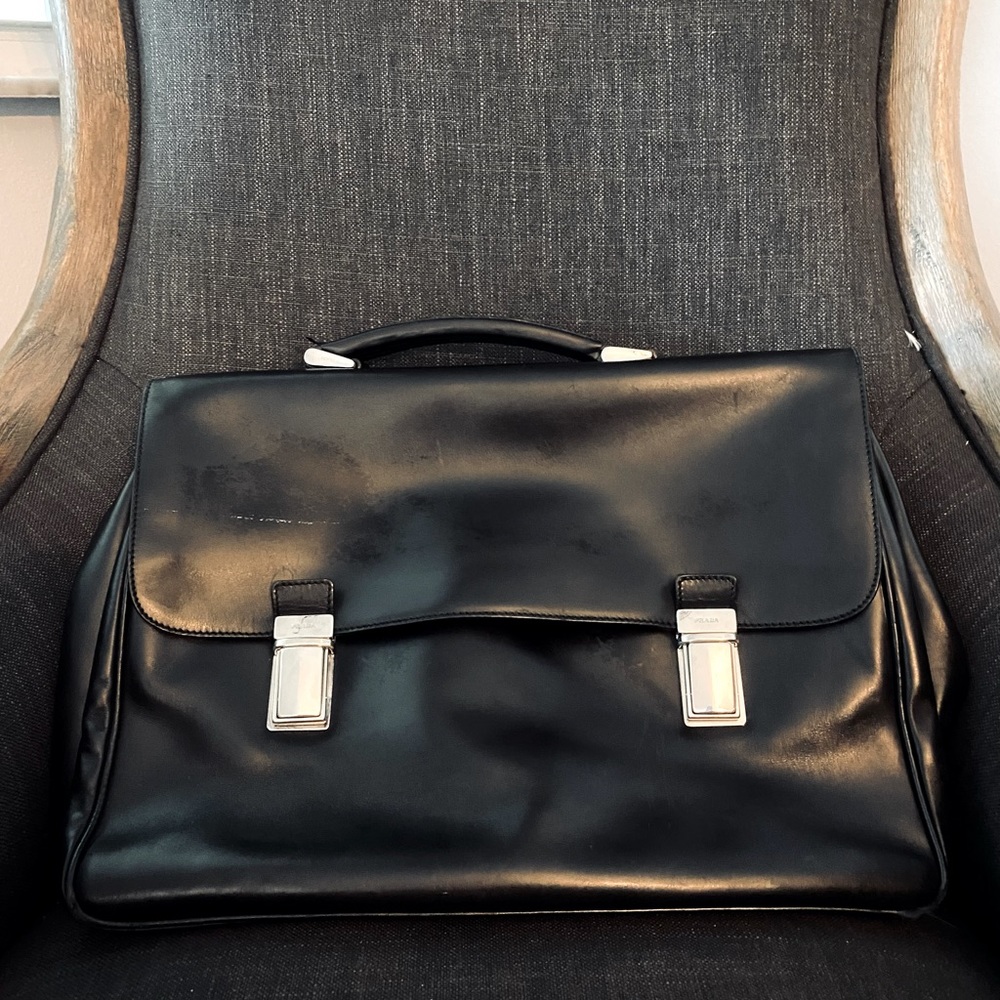 Used PRADA briefcase in good condition.